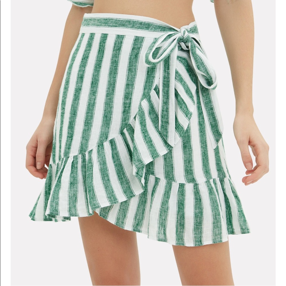 RAILS Etienne Striped Wrap Skirt